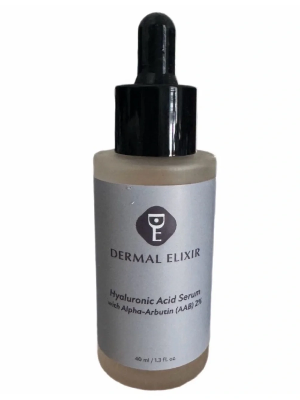 Dermal Elixir Hyaluronic Acid Serum with Alpha-Arbutin (AAB) 2% NIB Retail $50